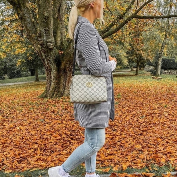 Kendall Black & White Checked Plaid Midi Blazer - Picture 3 of 8